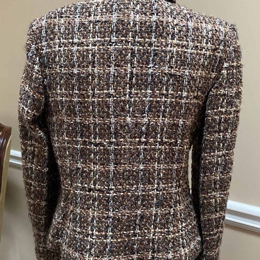 Rafaella Brown Tweed Jacket - Picture 2 of 4